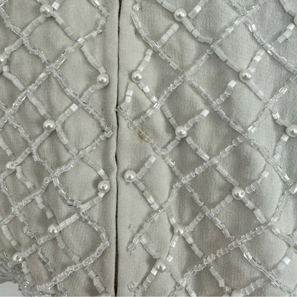 Black Tie Oleg Cassini Beaded top Size: 8P - Picture 4 of 5